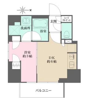 プライムアーバン西日暮里フロント【9階】の間取り