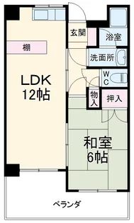 ロジェ露橋【1階】の間取り