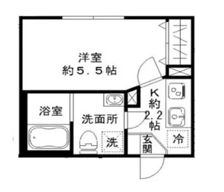 STRIPES東大井【4階】の間取り