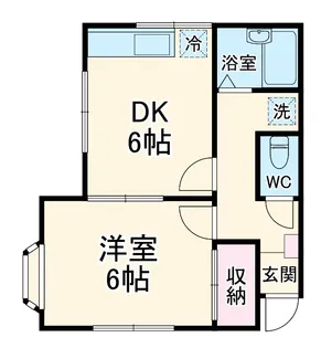 コーポ石川【1階】の間取り