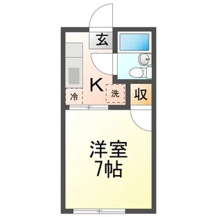 矢野コーポ【1階】の間取り