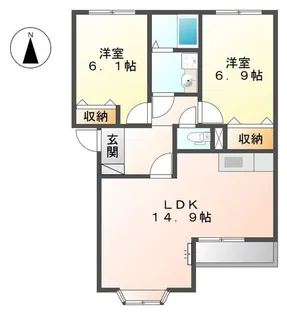 ガーディアン【2階】の間取り