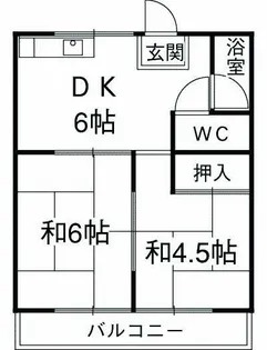 シャトー森【201号室】の間取り