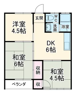 第2八木原コーポ【102号室】の間取り