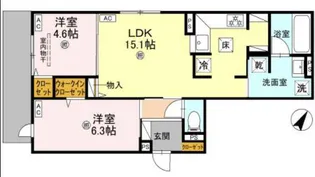 D-residence大島町【1階】の間取り