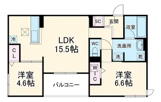 D-residence大島町【1階】の間取り