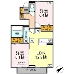 バニュルスⅥ【1階】の間取り