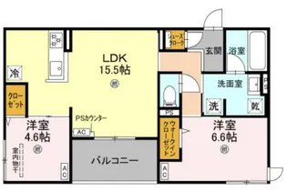 D-residence大島町【3階】の間取り