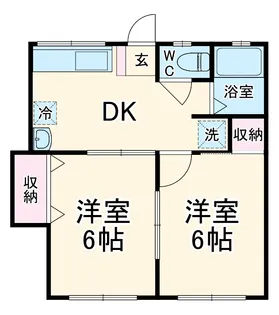 エクセルヤザワ【1階】の間取り