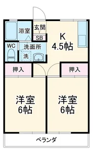 レマンハイツおゆみ野【2階】の間取り