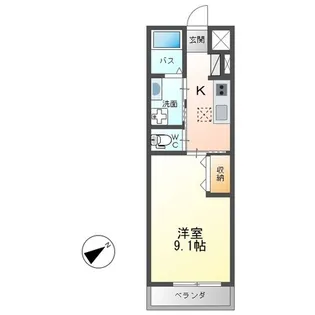 Blue Blossom( ブルーブロッサム )【2階】の間取り