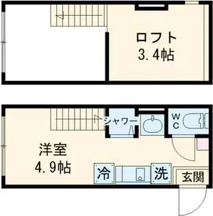 BLX Hirai【105号室】の間取り