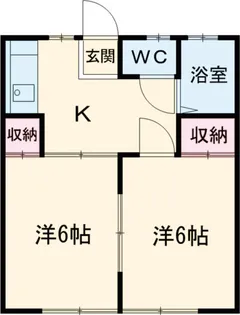 ニッケイヒルズB【201号室】の間取り
