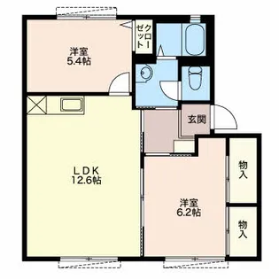サニーコーポ千華【102号室】の間取り