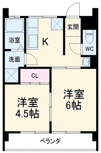 大野ビル【101号室】の間取り