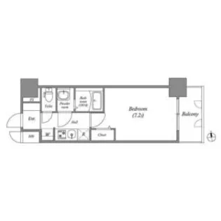 アドバンス名古屋アウリィ【0303号室】の間取り