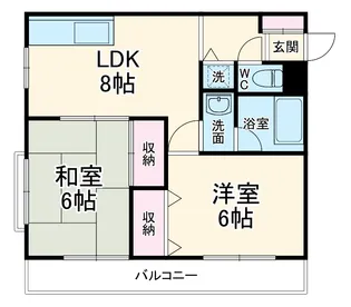 ラヴェール上尾【2階】の間取り
