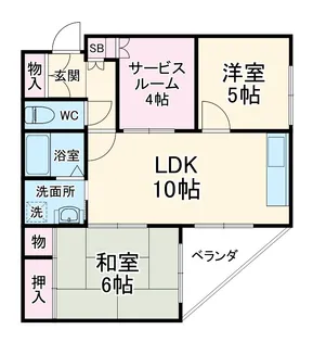 サンクレスト青葉台【5階】の間取り
