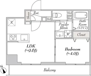 ルミーク根岸【702号室】の間取り