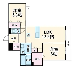 グランヴィラエスト【1階】の間取り