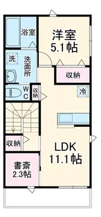 Maison de Poire【202号室】の間取り