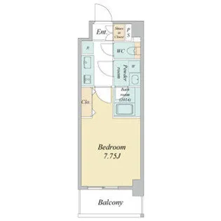 プレイズシード四日市【7階】の間取り
