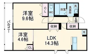 Felice藤沢【1階】の間取り