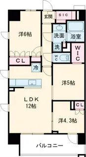 LUXENA船堀【301号室】の間取り