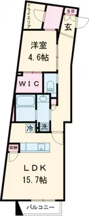 GranDuo柿の木坂2【103号室】の間取り