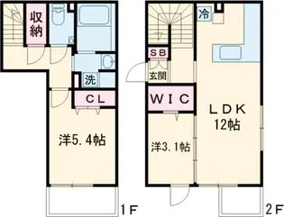 GranDuo柿の木坂2【205号室】の間取り