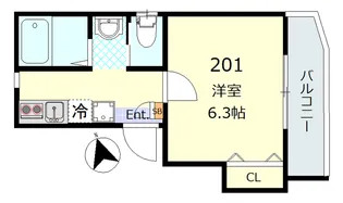 G.FLAP東四つ木【2階】の間取り