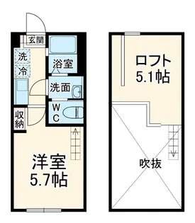 C.B.Grey東林間【2階】の間取り