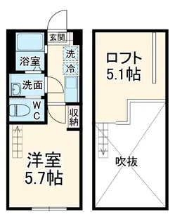 C.B.Grey東林間【2階】の間取り