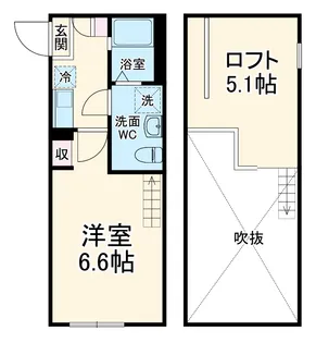 C.B.GREY東林間【2階】の間取り