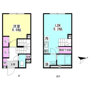 グランファーロ下北沢【104号室】の間取り