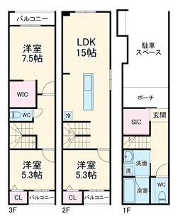 グランメゾン本陣【1階】の間取り