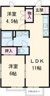 コーポアイランド【201号室】の間取り