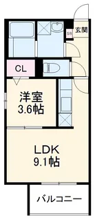 ディアコート桂【2階】の間取り