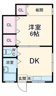 渡辺ハイツ【203号室】の間取り