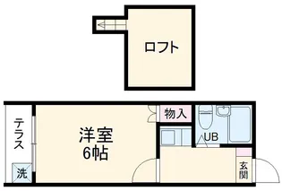 パインヒルズ東海通【106号室】の間取り