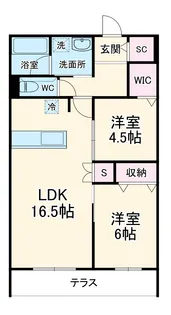 プリムヴェール【2階】の間取り