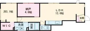 WIZBELL【1号室】の間取り