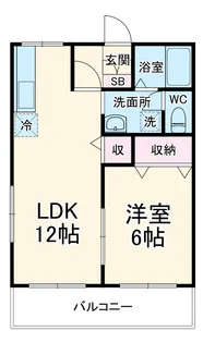 サンビレッジ南一色G【1階】の間取り