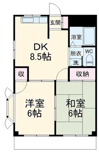 ハイツ昴【203号室】の間取り