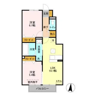 プレジオ幕張【1階】の間取り