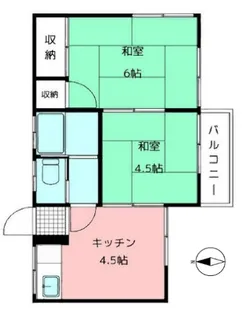 島崎荘【201号室】の間取り