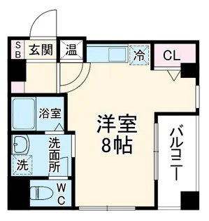 コンフォール南森町【10階】の間取り