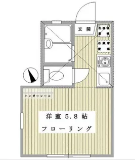 ルーエ渕野辺【101号室】の間取り