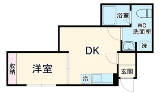 新緑と桜のシャルール【0102号室】の間取り