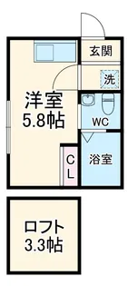 アルバカーサ鶴見【203号室】の間取り
